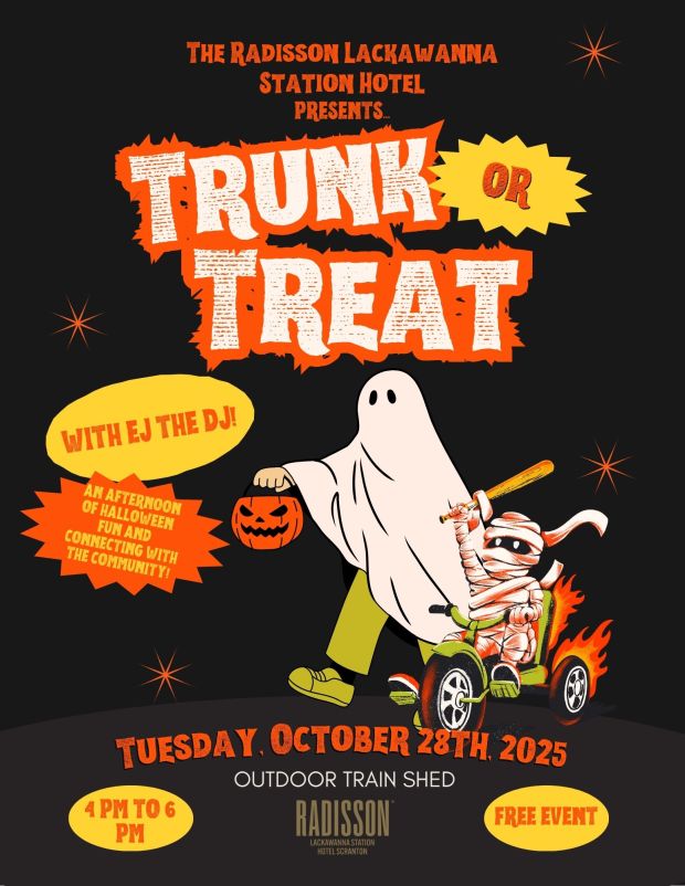 Radisson Trunk or Treat flyer (Radisson Lackawanna Station Hotel)