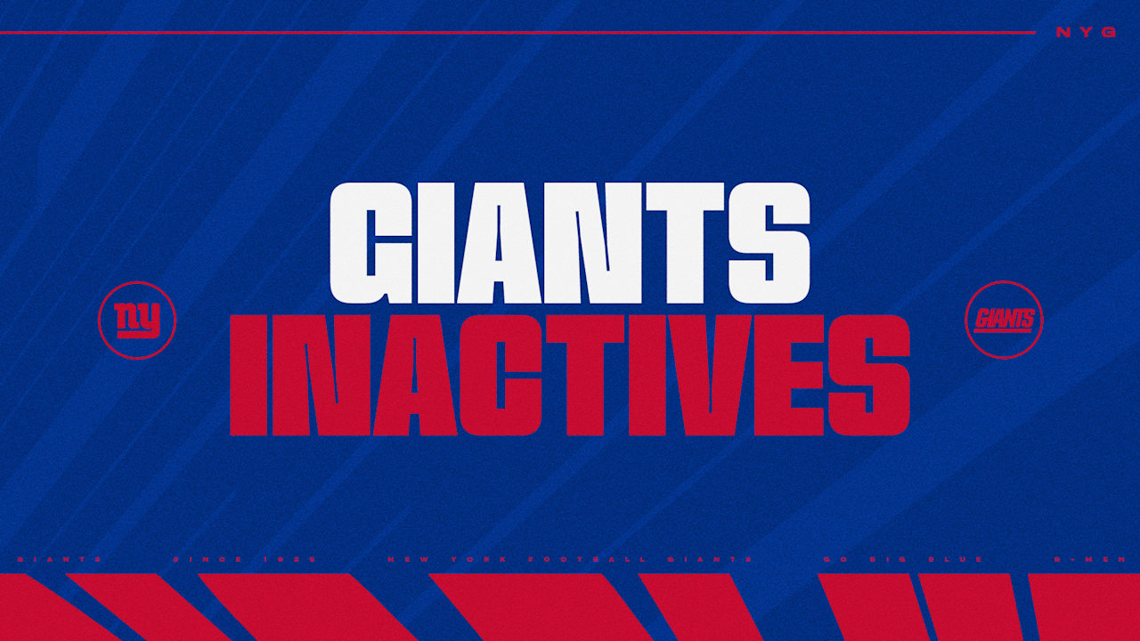 NFL Week 8 Inactives: Who's in, who's out