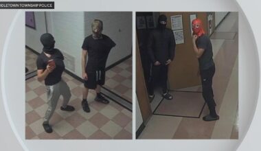 2 masked suspects wanted in multiple school burglaries in Bucks County, Pennsylvania
