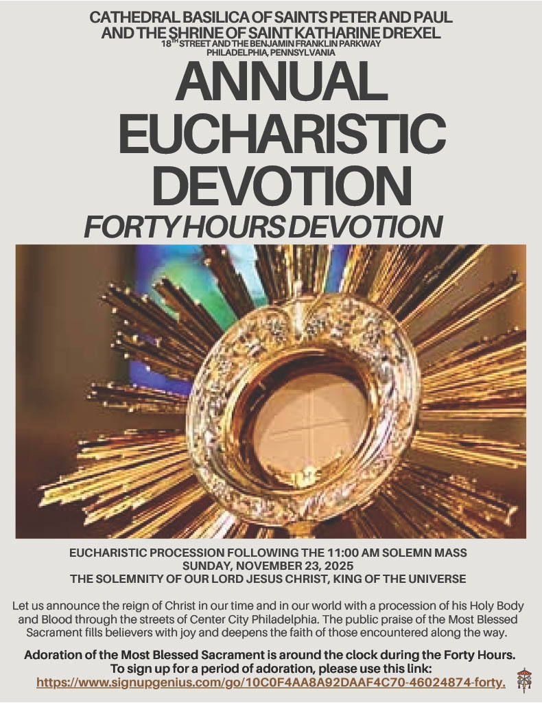 Cathedral to Open Advent with Annual Forty Hours Devotion