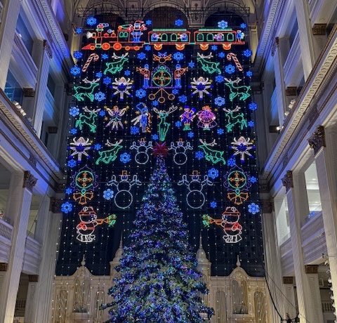 The Wanamaker Building at 1300 Market St. in Philadelphia will be presenting the famous light show again this year starting Nov. 28. (Courtesy of the Philadelphia Visitor Center)