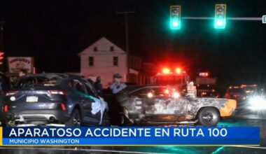Aparatoso accidente en Ruta 100 deja varios autos en llamas | Noticias