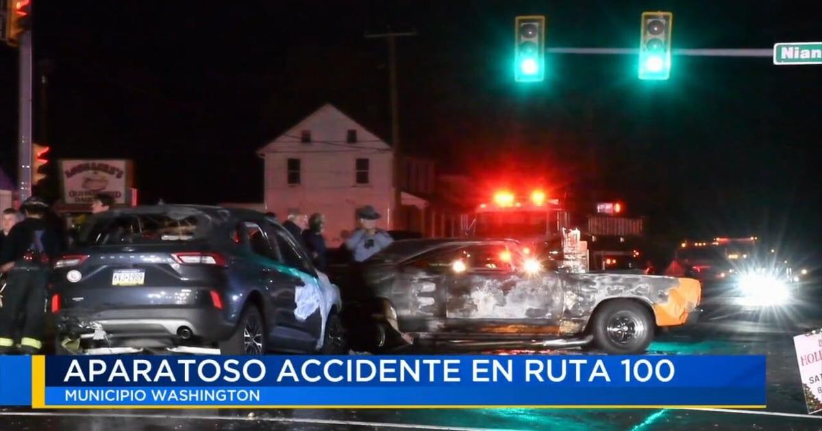 Aparatoso accidente en Ruta 100 deja varios autos en llamas | Noticias