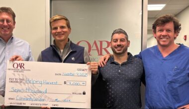 Berks medical practice supports hunger charity