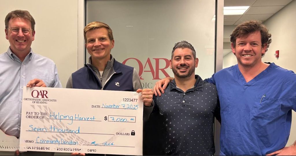 Berks medical practice supports hunger charity