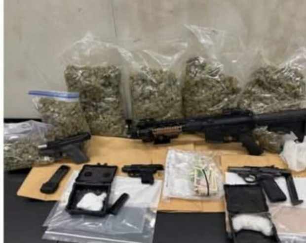 Narcotics seized in a drug arrest Friday in Scranton. (SUBMITTED)