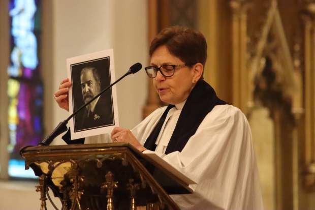 Rev. Rebecca Barnes, dean of St. Paul’s Cathedral in Buffalo,...