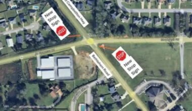 Four-Way Stop Added at Murphy Mill and Bethlehem Road