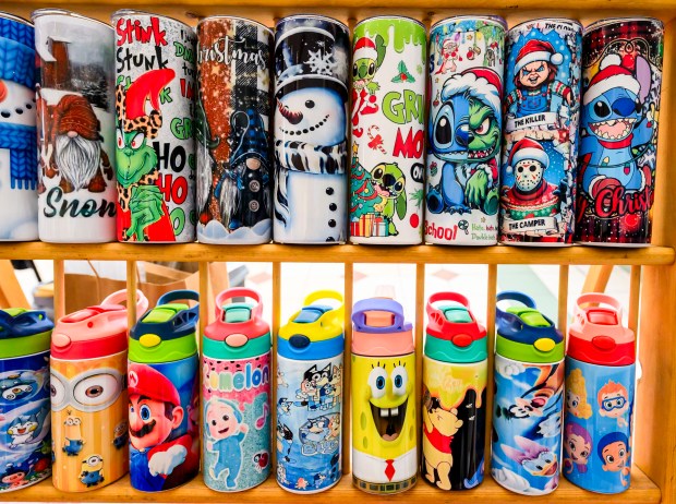 Custom tumblers are for sale at VR Crafts and Gift,...