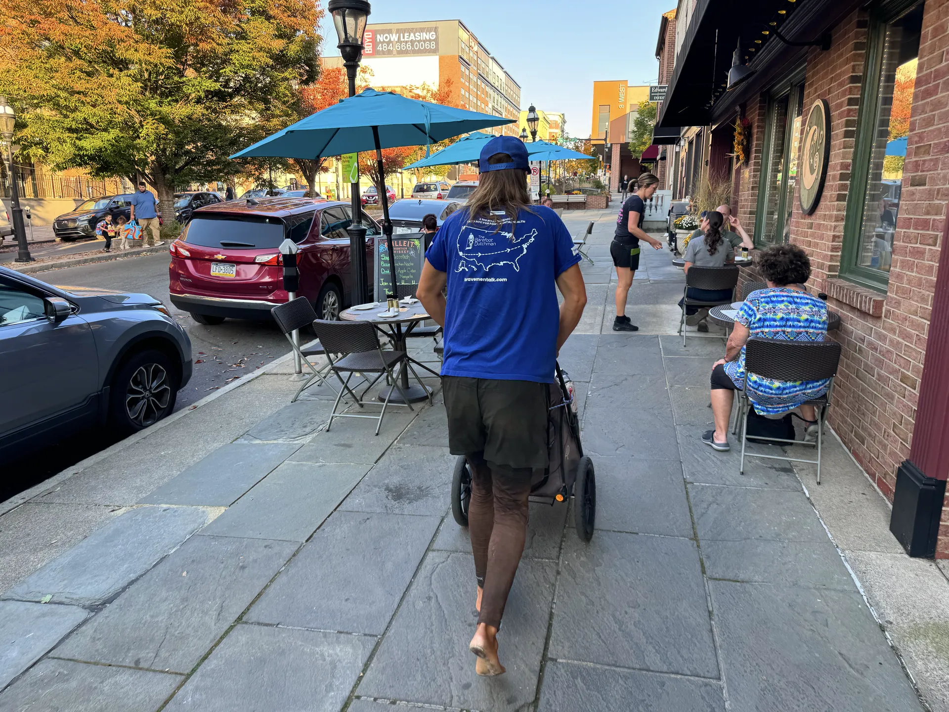 anton nootenboom walking in downtown bethlehem pennsylvania