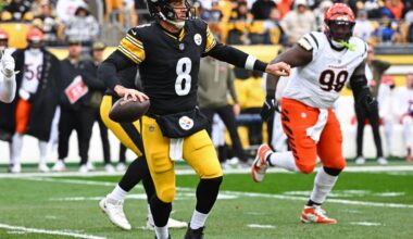 Pittsburgh Steelers QB Aaron Rodgers leaves game vs. Bengals with injury