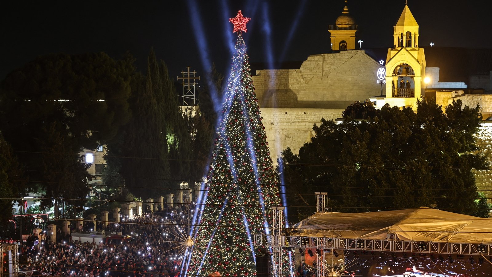 Christmas lights return to Bethlehem after three years