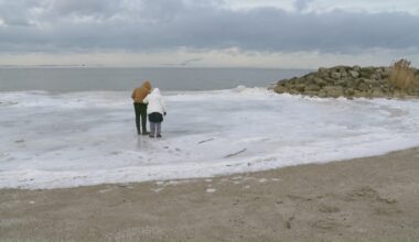 Lake Erie seiche draws visitors to Maumee Bay State Park