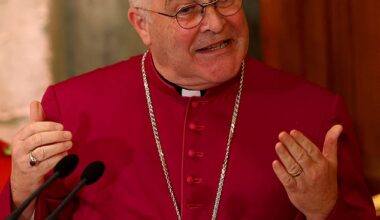 The Archbishop of York says he was 'intimidated' by Israelimilitias during a visit to the Holy Land