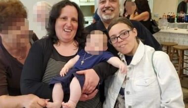 Diane Grovola (left), 57, has been charged with first-degree murder for the stabbing death of her daughter, 23-year-old Daniele Grovola (right)