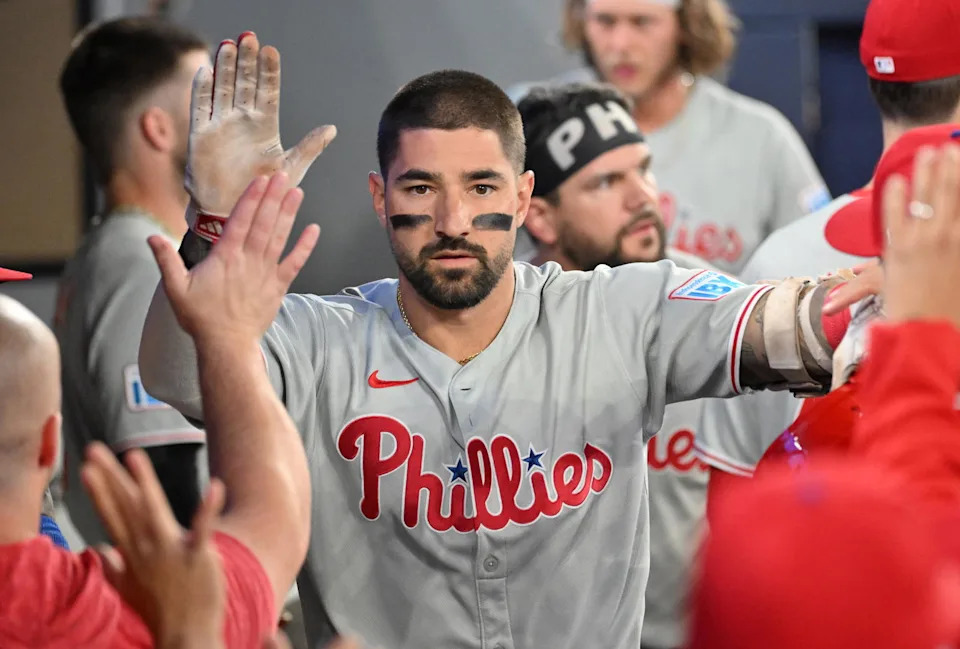 Philadelphia Phillies outfielder Nick Castellanos. Credit:&nbsp;Dan Hamilton-Imagn Images.