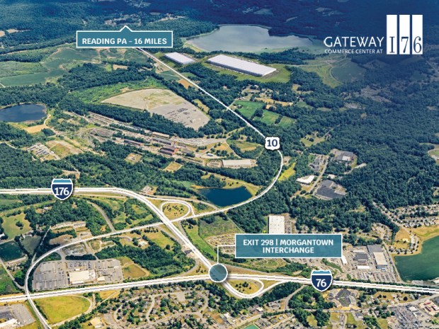 The Gateway Commerce Center benefits from direct access to I-76 and I-176, according to Panattoni. (Courtesy of Panattoni)
