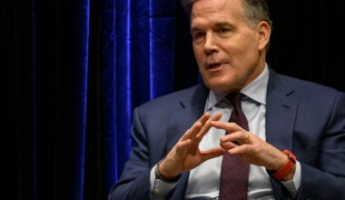 U.S. Sen. Dave McCormick, R-Pa. speaks at Lehigh University photos