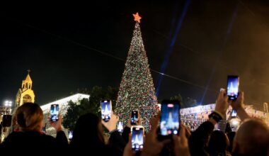 Bethlehem lights up Christmas tree for first time since 2022