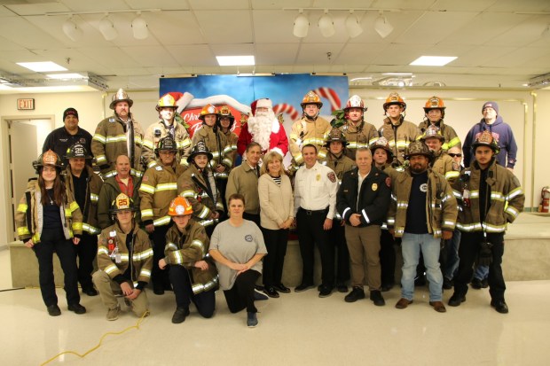 Exeter Township firefighters joined other volunteers at Boscov's East for their annual shop with a firefighter event. (COURTESY OF EXETER FIRE DEPARTMENT)
