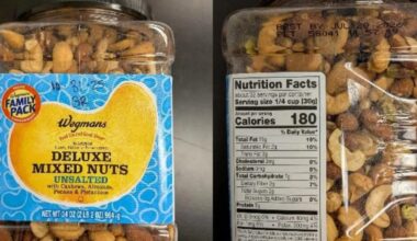 Wegmans mixed nuts recalled in PA, NJ due to potential salmonella