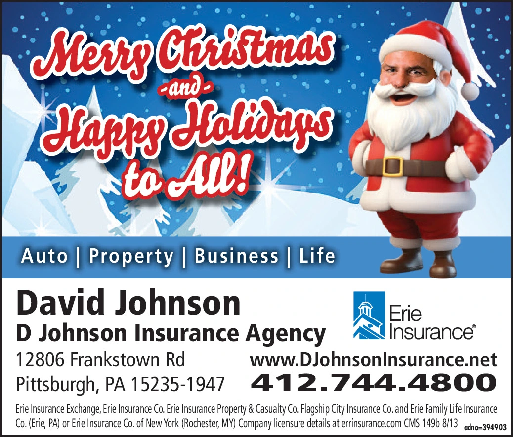 WEDNESDAY, DECEMBER 10, 2025 Ad - Erie Insurance - D Johnson Insurance Agency