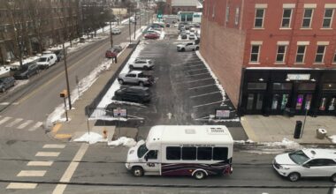 Scranton developer on defense over fence erected at downtown parking lot