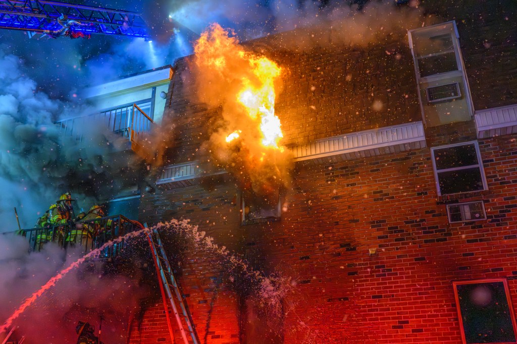 Fire breaks out at Whitehall Township apartment building: Photos