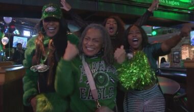 Fans celebrate in South Philadelphia as Eagles clinch playoff berth, repeat as NFC East champs