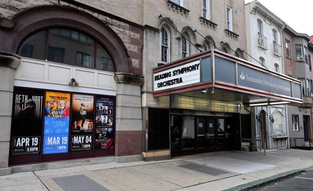 The Santander Performing Arts Center in Reading. (BILL UHRICH/READING EAGLE)