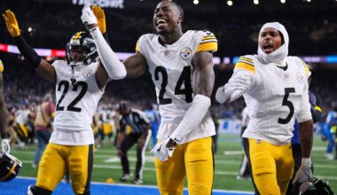 Steelers outlast Lions 29-24 in wild finish when penalty on St. Brown negates Goff's winning TD
