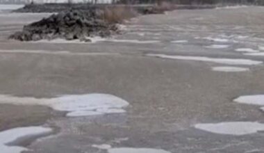 Powerful winds cause Lake Erie to flee Ohio, Michigan