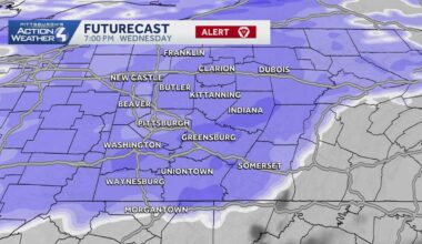 Pennsylvania hour-by-hour snow projections: New Year's Eve