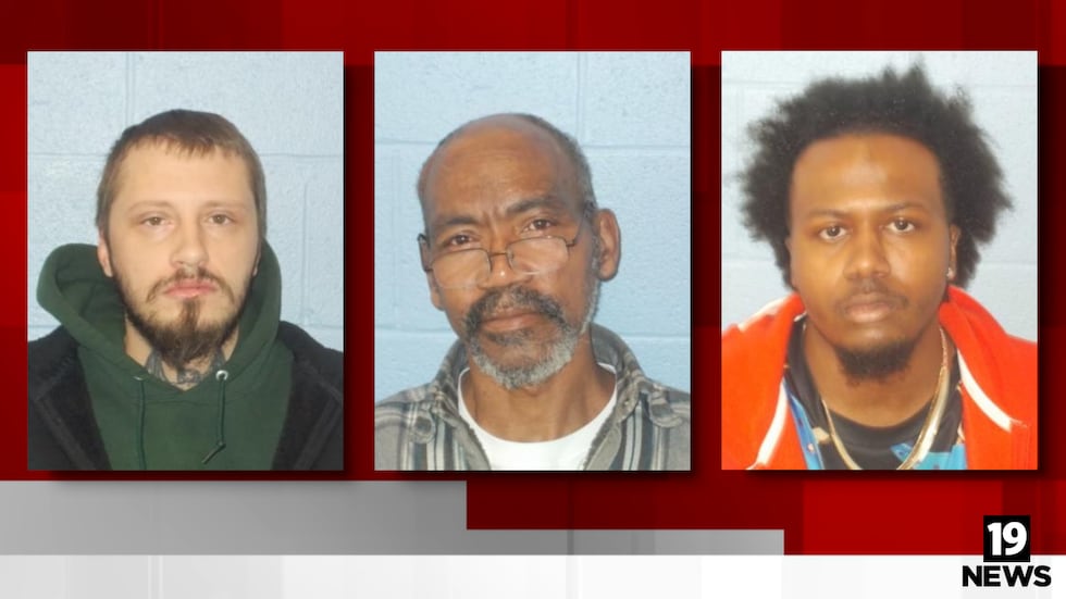 Left to right: Brenton Mays-Petrey, Eric Gamble and Tyson Kennedy