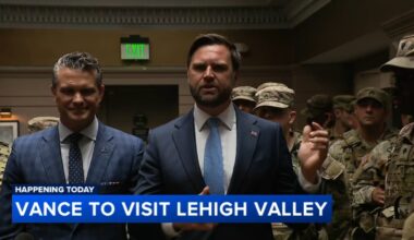 Vice President JD Vance to visit Lehigh Valley Tuesday