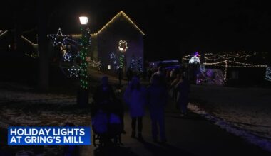 Half a million lights brighten the holiday season at historic Gring's Mill in Berks County