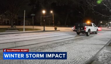 Philadelphia residents stock up on supplies as sleet, snow blanket city