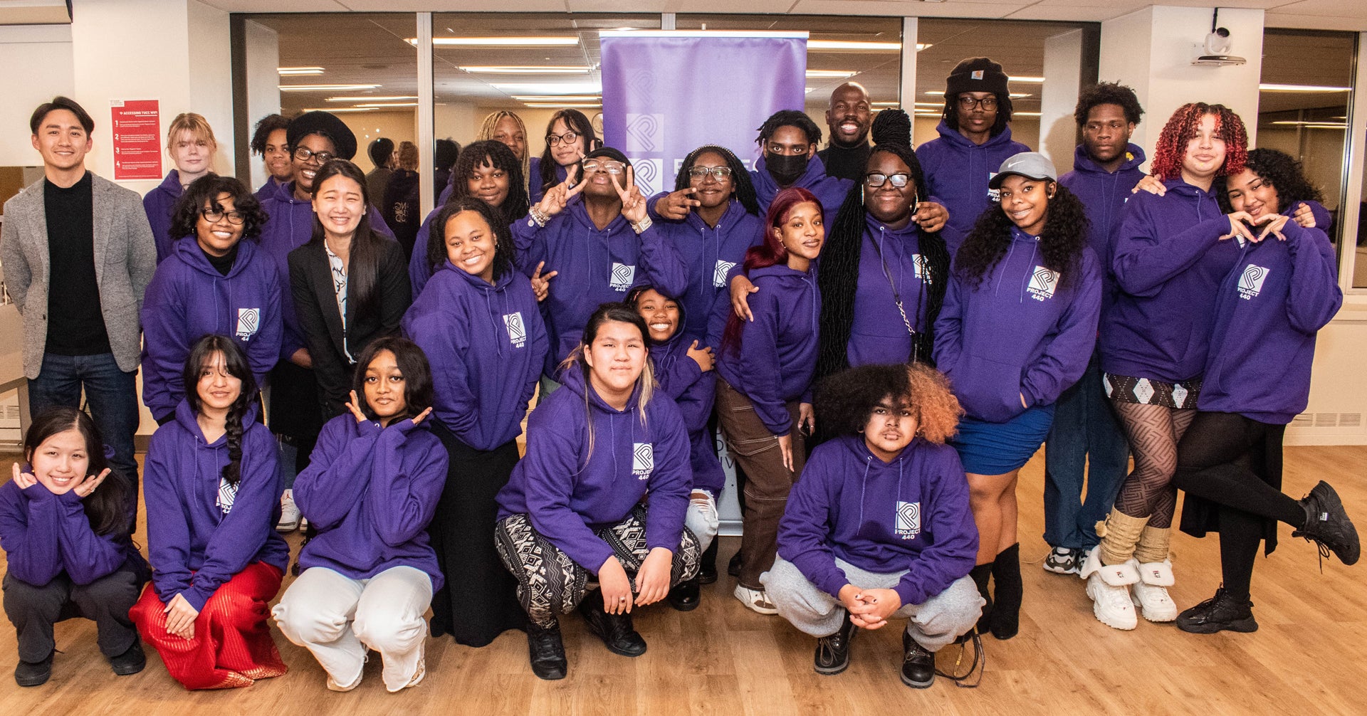 Joe Conyers alongside Project 440's Doing Good Class  of 2023