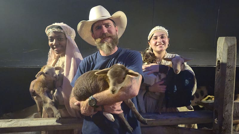 Local Farmer Provides Biblical Sheep for Bethlehem Revisited • Coral Springs Talk