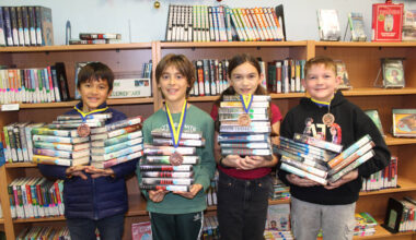 Ron Eland/Boulder City Review Million Word award winners from King Elementary include, from lef ...