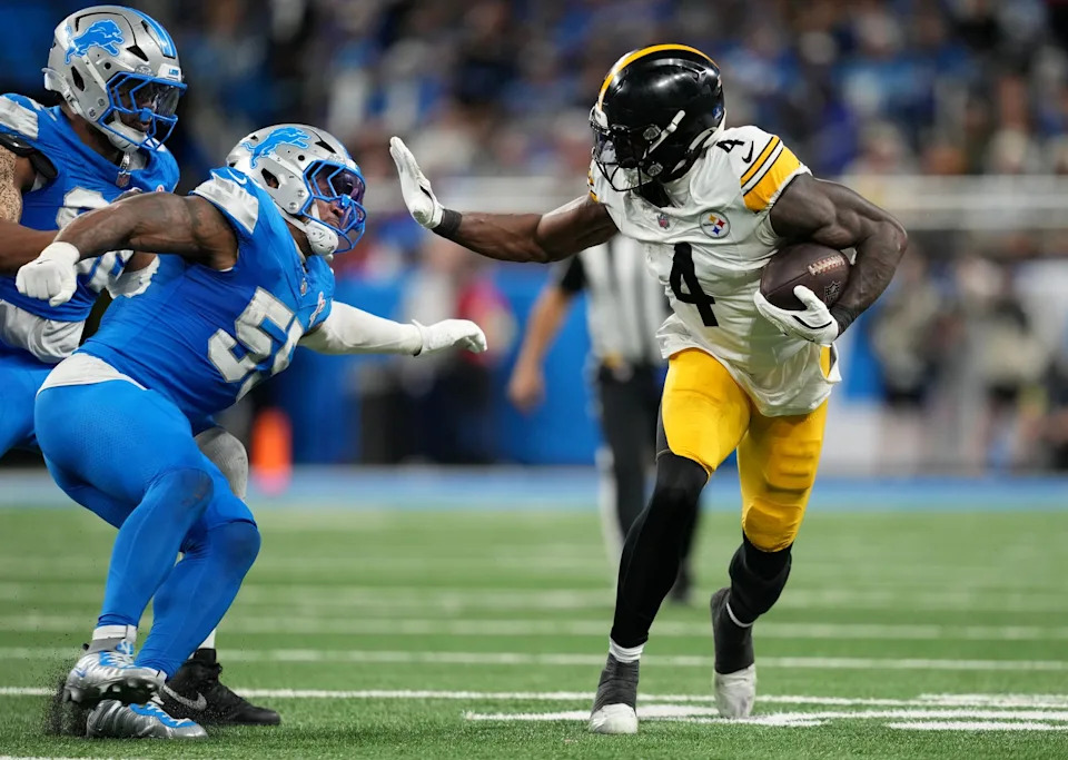 Metcalf had four catches for 42 yards against the Lions (Getty Images)