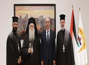 Vice President al-Sheikh receives official invitation to attend Orthodox Christmas midnight Mass in Bethlehem