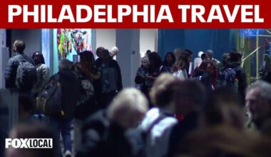 Busy holiday travel weekend continues after flight delays at Philly airport