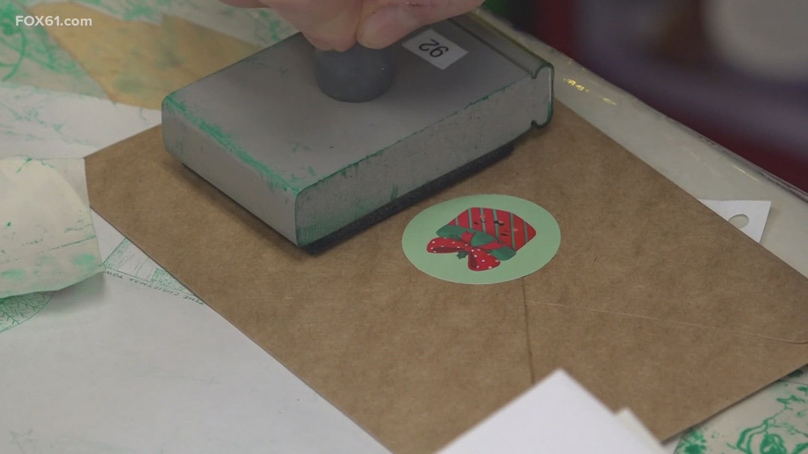 Bethlehem's post office draws thousands for unique Christmas card stamps