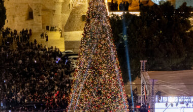 DW News. . Bethlehem lit its Christmas tree in the Nativity Square for the first time in two years, as residents prayed for peace in the region and hoped the city would once again attract pilgrims and tourists. - facebook.com
