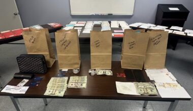 Two men arrested following attempted theft of mail at St. Lawrence post office