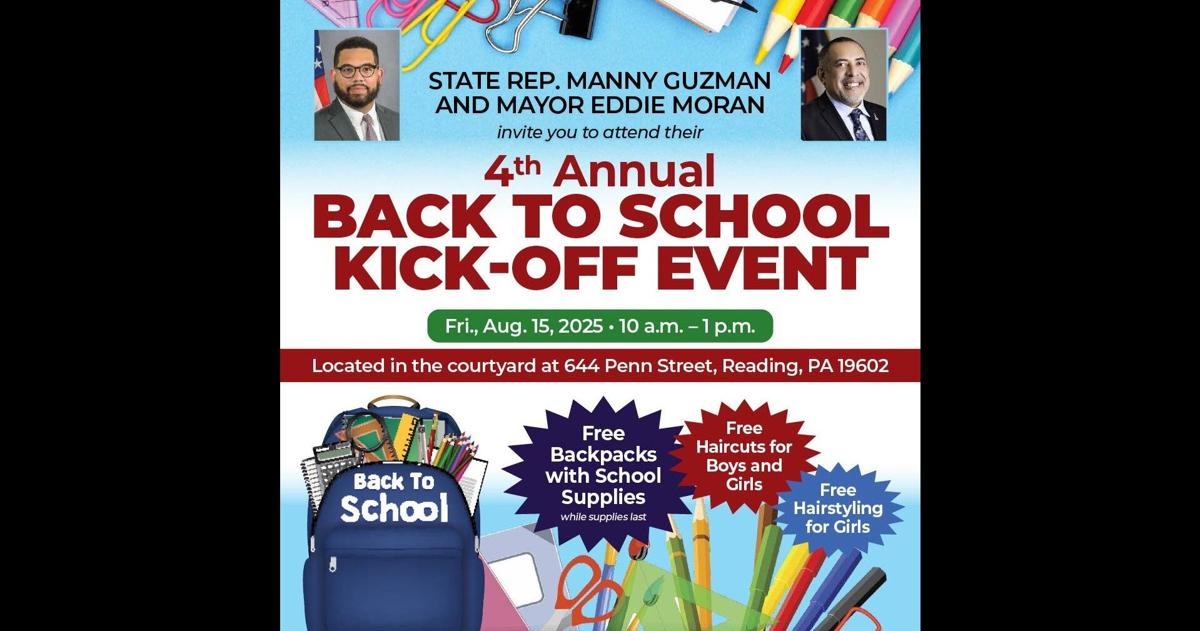 Reading to host 4th annual Back-to-School Giveaway | Berks Regional News