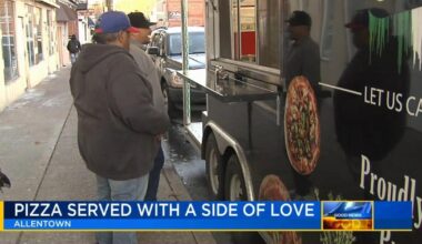 'Wanted to do something fun, something special': Business owner serves pizza to people at Allentown Rescue Mission | Good News