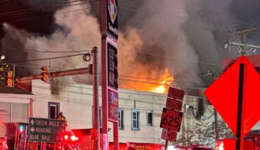 Crews battle fire at former furniture store building | Southern Berks County