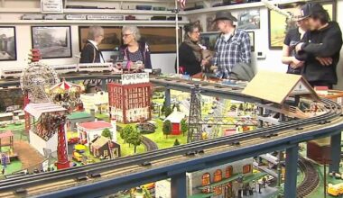 Reading landmarks recreated in miniature at Berks Co. retirement community train room | Berks Regional News